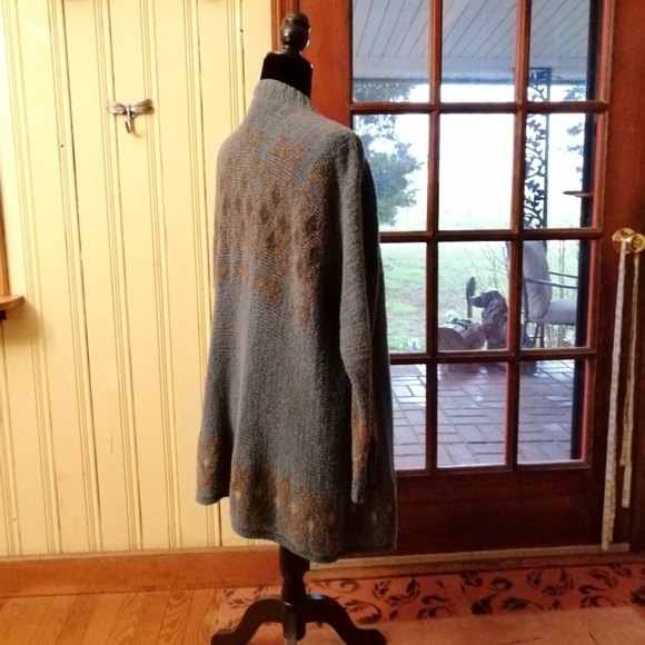 Vintage Pima Cotton Cardigan Sweater Duster, OS - Picture 7 of 7